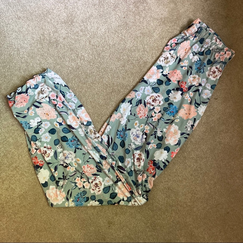 Majamas Earth silky floral pajama pants